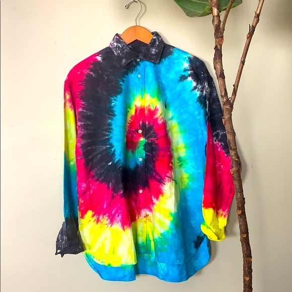 Polo Ralph Lauren Tops - Polo by Ralp Lauren Rad Tie Dye Classic Oxford